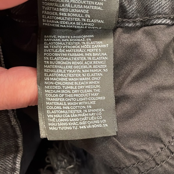 H&M Dark Gray Low Waist Denim Shorts/NWT/10 - Picture 7 of 10